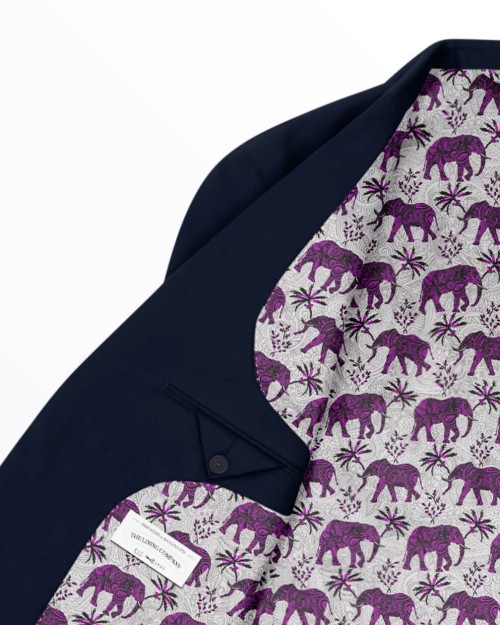 Paisley Elephants Purple/Silver (PLC-1281) Image 2