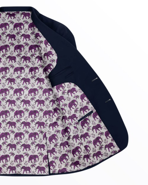 Paisley Elephants Purple/Silver (PLC-1281) Image 3