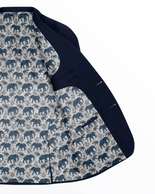 Paisley Elephants Blue/Silver (PLC-1351) Image 2