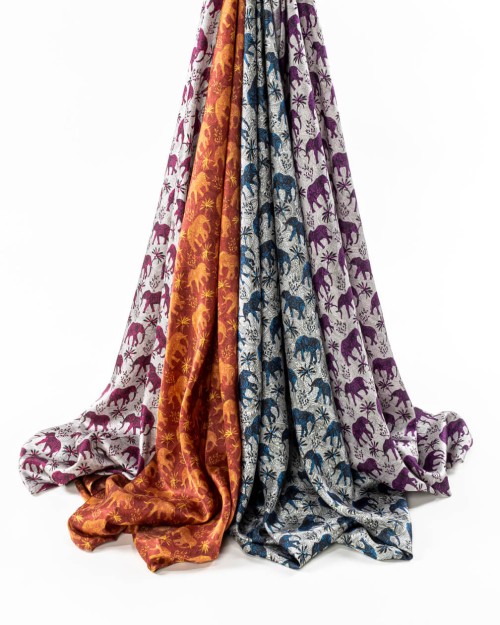 Paisley Elephants Gold/Red (PLC-1352) Image 4