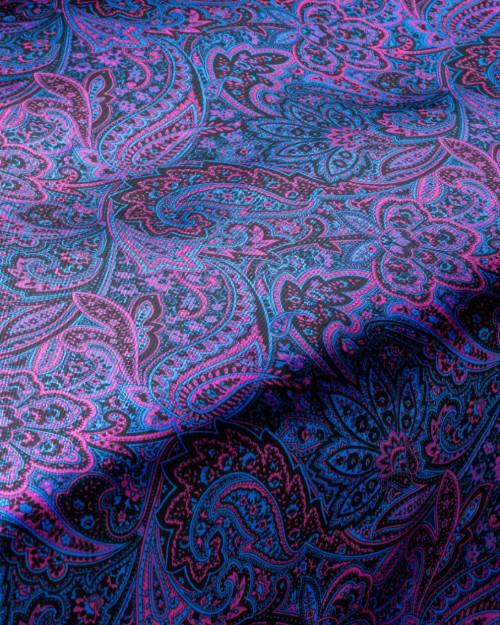 Blue/Mauve Paisley (PLC-1410) Image 1